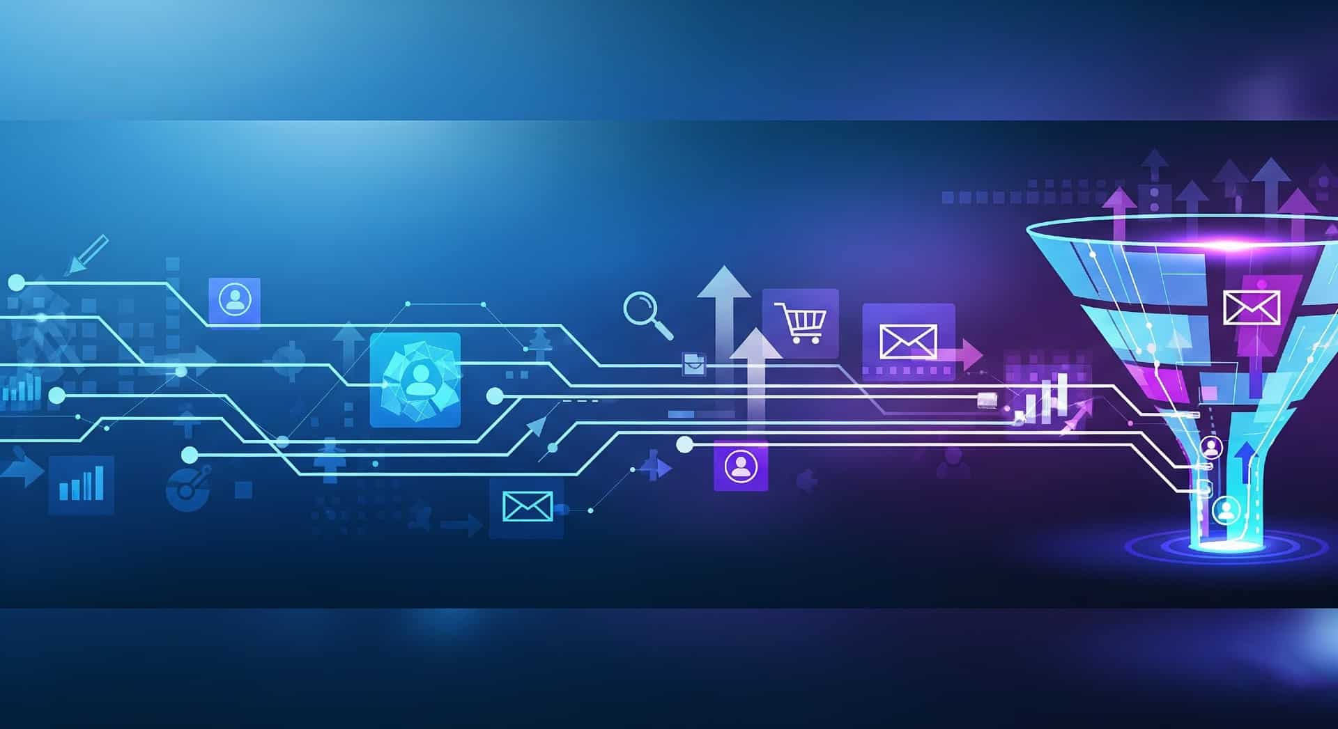 תמונה ממחישה משפך שיווקי